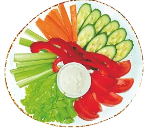 Овощное плато (330 г/30 г)